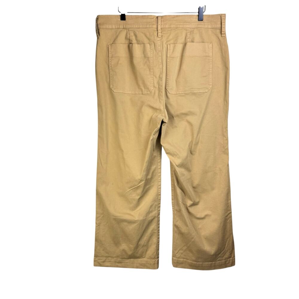 J. Crew Straight-Leg Wide Crop Pants in Khaki - Picture 4 of 10